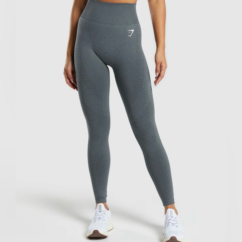 GYMSHARK VITAL SEAMLESS 2.0 LEGGINGS SIZE L color GRAY